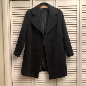 Black peacoat